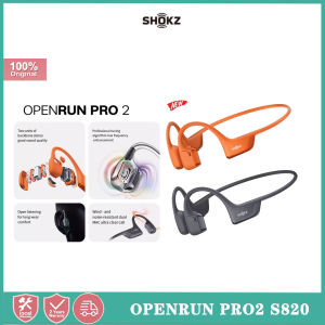 SHOKZ OpenRun Pro 2 S820 bone conduction Bluetooth earphones open swimming sports earphones deep noise reduction and long battery life aluminum alloy rear suspension