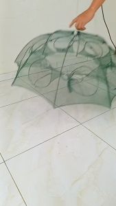 Jaring Payung Bubu 8Lubang Jebakan Perangkap Ikan Udang Kepiting Model Payung Jaring Bubu 8 Lubang by Einstein-Store