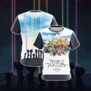 Bandai | 2026 Summer Popular Fashion New Digimon First Generation Selected Childrens 3D Quick Drying T-shirt Sports Girl Boy T-shirt