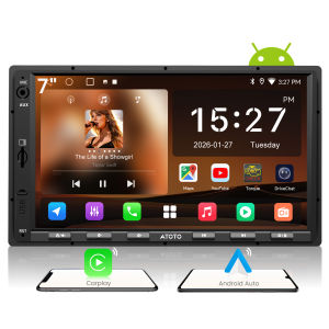 ATOTO A5L 7inch Android Double DIN Car Stereo Agent AI Chat by ChatGPT 5.2 Wireless CarPlay & Android Auto Touch Screen Wi-Fi/USB/Bluetooth Tethering 24B-EQ FM & SS Car Radio GPS Tracking MirrorLink