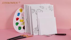 20x25เซนติเมตรผ้าฝ้ายสีขาวกระดานวาดภาพศิลปะจิตรกรรมเครื่องมือนักเรียนเด็กมือวาดอะคริลิภาพวาดสีน้ำมันคณะกรรมการอุปกรณ์ศิลปะ