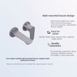 Kohler | Wall Mounted Concealed Hot and Cold Basin Faucet