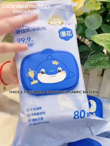 【3Packs/box】Manhua Hanging Toilet Wet Wipes 80pcs | Flushable Wet Tissue【Lucky Home】