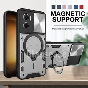 Redmi 12 2023 Ốp điện thoại chống sốc đẩy kéo máy ảnh bảo vệ bìa cho Redmi 12 12c 10c 10 redmi12 2023 trường hợp nam châm gắn ô tô Vòng vỏ Ốp lưng điện thoại vỏ