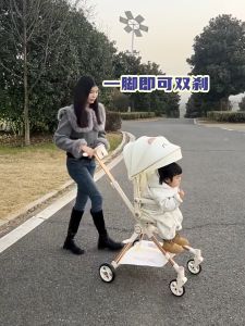 รถเข็นเด็ก หน้า-หลัง 2 ทิศทาง พับเก็บได้ นั่ง/เอน/นอน นำขึ้นเครื่องบินได้ รถเข็นเด็กพกพา