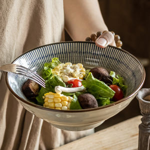 Practical Retro Bowl and Salad Plates Set
