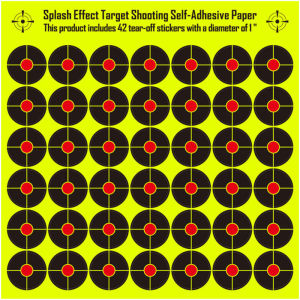 JOAXOR Reactive Shooting Paper Target Silhouette Paper Target Is Suitable Self Adhesive Shooting Targets 8 Inch-42 Pcs
