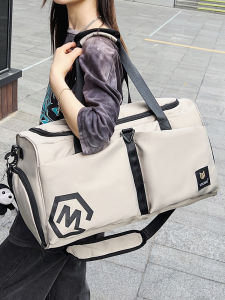 เห็ด Bachi Fitness Bag กีฬากันน้ําและการแยกเปียกกระเป๋าเดินทางความจุขนาดใหญ่สําหรับการเดินทางระยะสั้นว่ายน้ํา Oxford Spinning สีบริสุทธิ์แฟชั่นอินเทรนด์