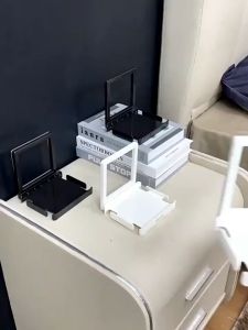 Socket shelf Wall switch perforation-free wall hanging bedside set-top box mobile phone stand router shelf