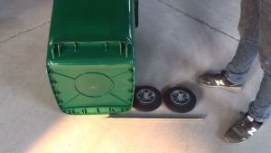 Universal Roda Gerobak Tong Sampah Karet Solid 120/240L Wheel Trash Bin Awet
