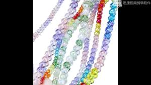 4-8mm Crystal Glass Beads Faceted Jewelry Making Beads Rondelle Spacer Beads for Bracelets Necklace Pendants Making Supplies