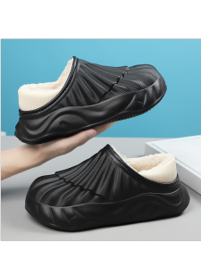 Dép Bông Đế Dày Nhẹ Chống Trượt Mùa Đông Cho Nam Dép Đi Trong Nhà Dép Đi Ngoài Trời Dép EVA Đế EVA Mùa Thu Đông