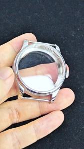 RICHUS ETA6497 Case 40.6mm Silver Watch Case Fit ETA6497 6498 ST3600 ST3620 ST36 Movement