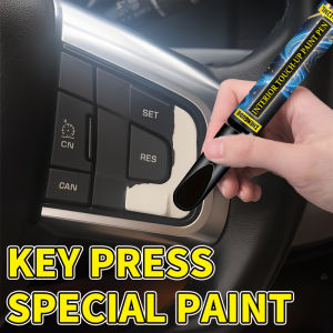 Car Touch-Up Pen - Special Marker Pen for Repairing and Refurbishing Scratches on Black Plastic Interiors Steering Wheels and Dashboards Car Scratch Repair Pen Plastic Surface Repair Correction Pen Plastic Repair Pen Professional-Grade Repair D...