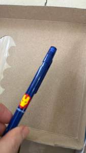 Ready stock Marvel design 0.7MM mechanical pencil with rubber