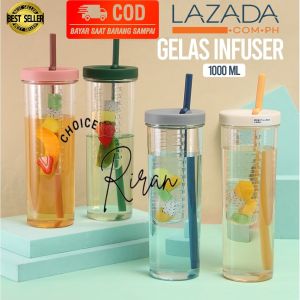 Botol Minum Infuser 1000 ML: Pilihan Ideal untuk Gym, Kantor, dan Perjalanan
