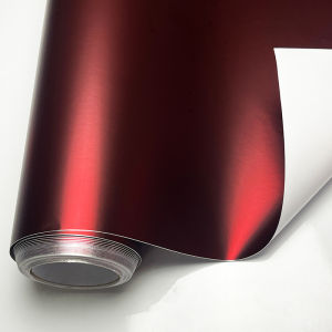 Premium Ghost Romanee Red Chrome Metallic Vinyl Wrap Film With Air Release Self Adhesive DIY Car Motorcycle Sticker Decal