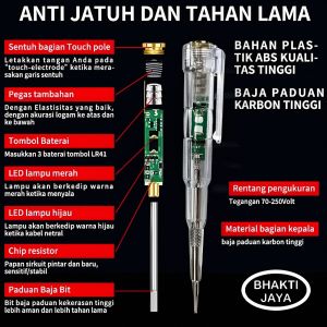 Tespen Listrik Ajaib | Smart Light Indicator | LED | ABS | 70-250V