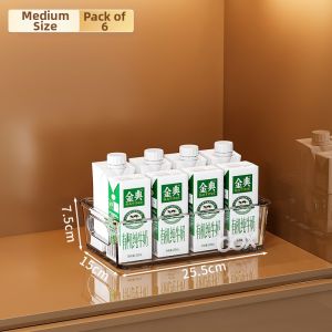 MEIZHUFU | Transparent Acrylic Storage Box Long Rectangle