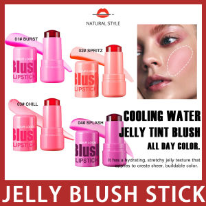 【Natural style】Original Milk Makeup Blush Stick Lip Tinted Cooling Water Jelly Tint Jelly Blush Stick Watercolor Multi-use Matte Blush Makeup