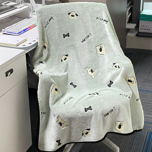 Thin Milk Velvet Blanket for Office Nap Air Conditioned Room Summer Season Lightweight Throw Blanket Couch Cover Small Size