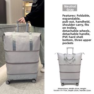 Quiet Omni-directional Wheeled Waterproof Large Capacity Durable Travel Bag