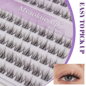 5D Self Adhesive DIY Lash Extension Kit Lash Clusters No Glue Needed DIY Eyelash Extension Pre Glued Cluster Lashes Makeup Tools