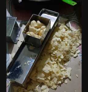 AWAS KW Ori Pemotong bawang Original pemotong keripik Stainless Alat Potong Bawang Kentang Singkong