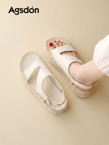 Agsdon | Thick Sole Braided Sandals Women Summer Casual Shoes