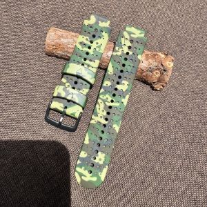 Orange Camouflage Silicone Watch Wristband Replacement Strap For Garmin Forerunner 735XT 230 235 620 630 Smart Sports Watch
