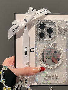 Luxury Shell Pattern Phone Case for Apple 16Pro Max Iphone 15Pro Glitter Diamond Gradient Heart Protection Soft Silicone Female Model