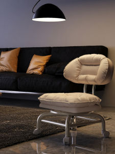 เก้าอี้พับแบบมีล้อ 4 ล้อ สำหรับเด็ก ที่นั่งพับได้ สำหรับใช้ในบ้าน ห้องนั่งเล่น ที่นั่งเปลี่ยนรองเท้า ที่นั่งแบบเคลื่อนที่ได้ ที่นั่งแบบมีล้อ