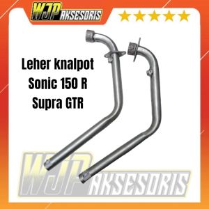 Leheran sambungan knalpot motor Sonic 150 Supra GTR inlet 28 bahan tebal