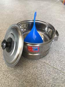 PANCI MASAK / STEAMER KUPING 18cm TUTUP STAINLES MURAH COD