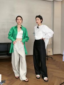 Slimming High Waist Flax Culottes