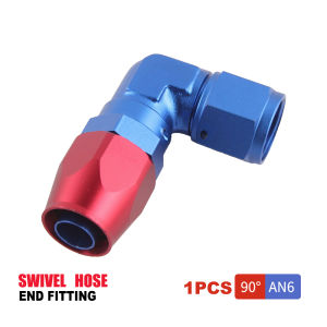 Straight 90 Degree Aluminum AN4 6 8 10 forged type swivel Hose End Fitting Adapter Oil cooler Fuel Line