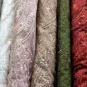 Kain Tille Spangle Meteran Quality Premium Trend Masa Kini/Gamis /Brukat/Gaun Kondangan/pesta