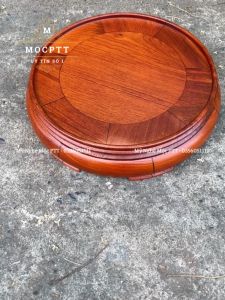 Kỷ Tròn Đế Tượng Đôn nhỏ gỗ Hương Ta Cao 6cm Mặt Từ 12 đến 30 cm trang trí phòng khách phòng làm việc phòng thờ