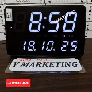 (2508) Led Digital Alarm Clock Wall Hang Or Display Stand with 4 Differen Alarm Time