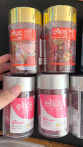 Serum Dưỡng Tóc Ellips Hair Vitamin Hộp 50 Viên- Nhật Bản – Mềm Mượt Phục Hồi Hư Tổn Giảm Gãy Rụng