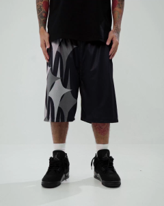 HGHMNDS ONLINE - DIAMOND DRILL GRAYSCALE SHORTS