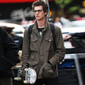 Peter Parker Workwear Jacket Star Trendy Long Sleeve Cotton Flannel Outerwear Youth Popular Four Seasons Universal Outerwear