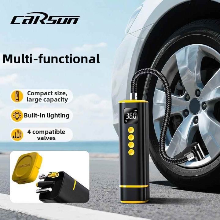 Smart Portable Inflator with Digital Display and Warning Light | Lazada PH