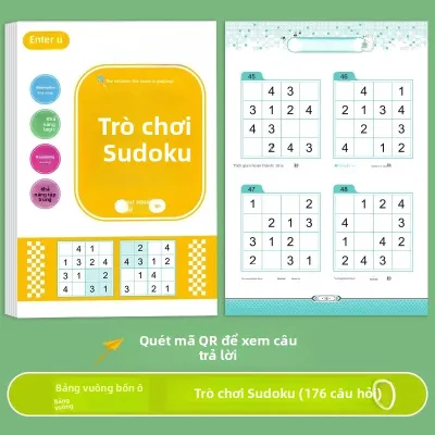 Sách Đồ Chơi Sudoku Dành Cho Người Mới Bắt Đầu Trò Chơi Mê Cung Cho Trẻ Em Lớp 4-6 Công Cụ Giáo Dục Rèn Luyện Sự Tập Trung Cho Mẫu Giáo
