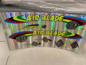 Bộ tem xe đạp AIRBLADE chữ màu vàng hàng nhập Thái Lan chất lượng cao dành trang trí riêng cho dòng xe này tem màu sắc cực đẹp và bền giá bán cực tốt bán lẻ như bán sỉ