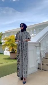 (READY STOCK) Set Baju Couple Tenun Baju Kondangan Prewedding Raisa Abu  Dress Clara Couple Tenun