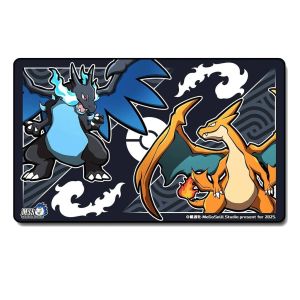 Bandai | Tấm Lót Chuột Chơi Game Tự Làm Charizard Bằng Cao Su Dành Cho Một Người Chơi PTCG Phụ Kiện Trạm Chiến Đấu Hoạt Hình.