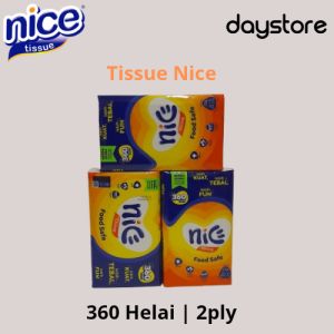 paket [3pcs] Tissue Nice Living Facial 360Helai Promo Murah 2play Tisu Nice KEMASAN BARU
