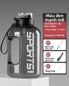 WEIZHIXIANG | Bình Nước Thể Thao Chống Nhiệt Dung Lượng Lớn 2000ml