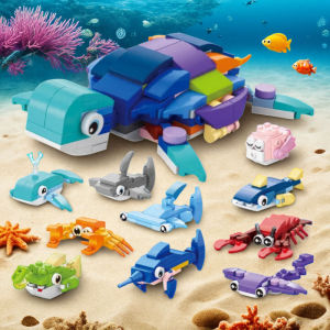 LELE  BROTHER | Sea World Fish Assembling Educational Toy for Kids